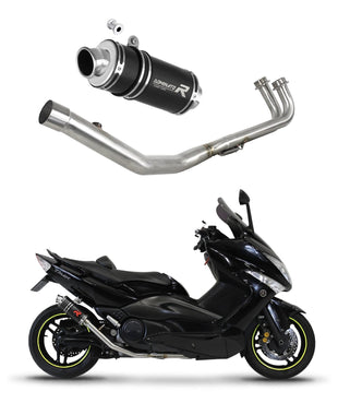 Yamaha T-MAX 500 2008 - 2011 Full Exhaust System Collector Silencer GP1 BLACK + dB killer medium