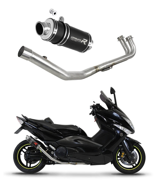 Yamaha T-MAX 500 2008 - 2011 Full Exhaust System Collector Silencer GP1 BLACK + dB killer medium