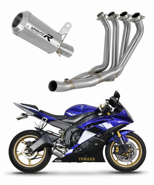 Yamaha YZF R6 2006 - 2016 Full Exhaust System Collector Silencer GPS + dB killer medium