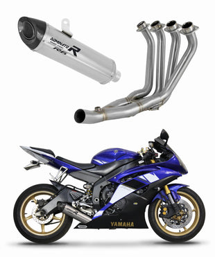 Yamaha YZF R6 2006 - 2016 Full Exhaust System Collector Silencer HP8 + dB killer medium