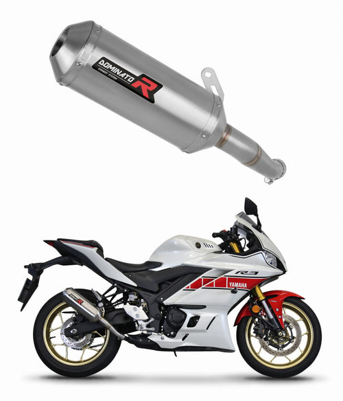 Yamaha YZF-R3 2019 - 2024 Exhaust Silencer Muffler OV G2 + dB killer medium