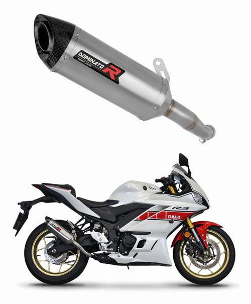 Yamaha YZF-R3 2019 - 2024 Exhaust Silencer Muffler HP8 + dB killer medium