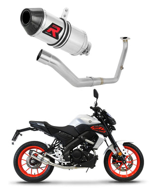 Yamaha MT 125 2021 - 2024 Full Exhaust System Collector Silencer HP3 + dB killer medium