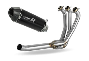 Yamaha XSR 900 2022 - 2023 Low Level Full Exhaust System Collector Silencer HP3 BLACK + dB killer