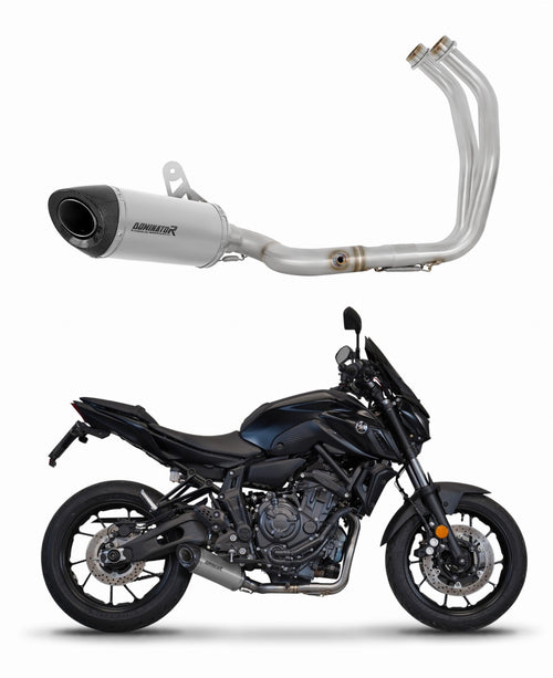 Yamaha MT 07 2021 - 2024 Full Exhaust System Collector Silencer HP8 Titanium + dB killer