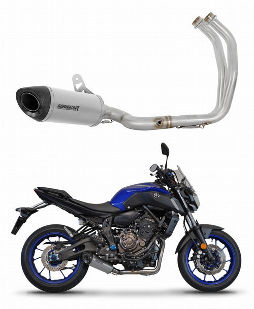 Yamaha MT 07 TRACER 2016 - 2019 Full Exhaust System Collector Silencer Titanium HP8 + dB killer