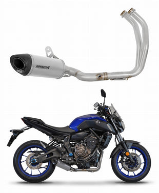 Yamaha MT 07 2014 - 2020 Full Exhaust System Collector Silencer Titanium HP8 + dB killer