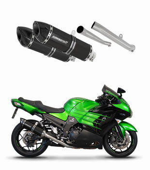 KAWASAKI ZZR 1400 2012 - 2023 Exhaust Silencer Muffler HP5 BLACK + dB killer