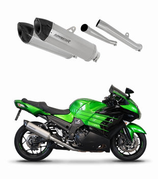 KAWASAKI ZZR 1400 2012 - 2023 Exhaust Silencer Muffler Titanium HP5 + dB killer