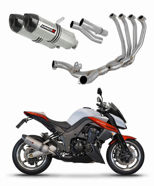 Kawasaki Z1000 2010 - 2013 Full Exhaust System Collector Silencer HP1 + dB killer