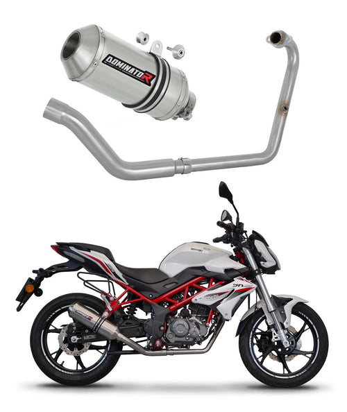Benelli BN 125 2018 - 2023 Full Exhaust System Collector Silencer OV G2 + dB killer