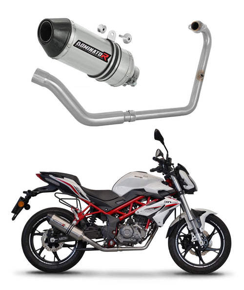 Benelli BN 125 2018 - 2023 Full Exhaust System Collector Silencer HP3 + dB killer