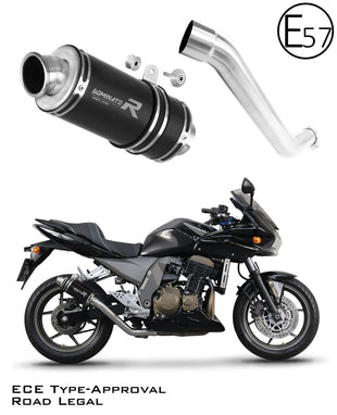 Kawasaki Z750 2004 - 2006 EU Approved Exhaust Silencer GP1 BLACK