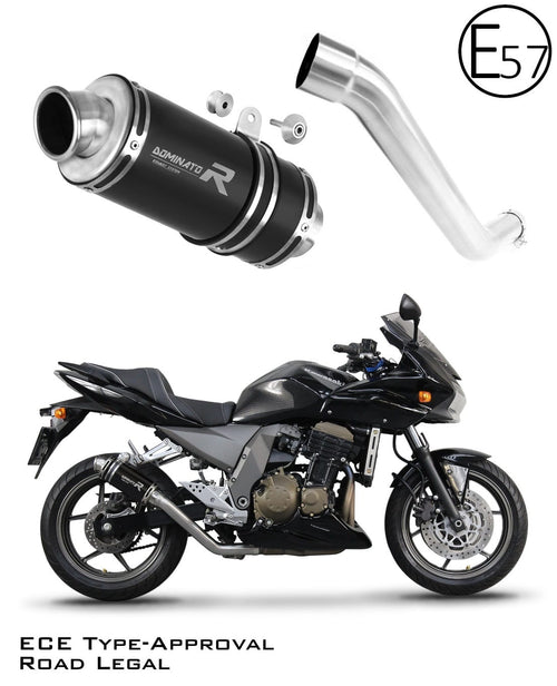 Kawasaki Z750 2004 - 2006 EU Approved Exhaust Silencer GP1 BLACK