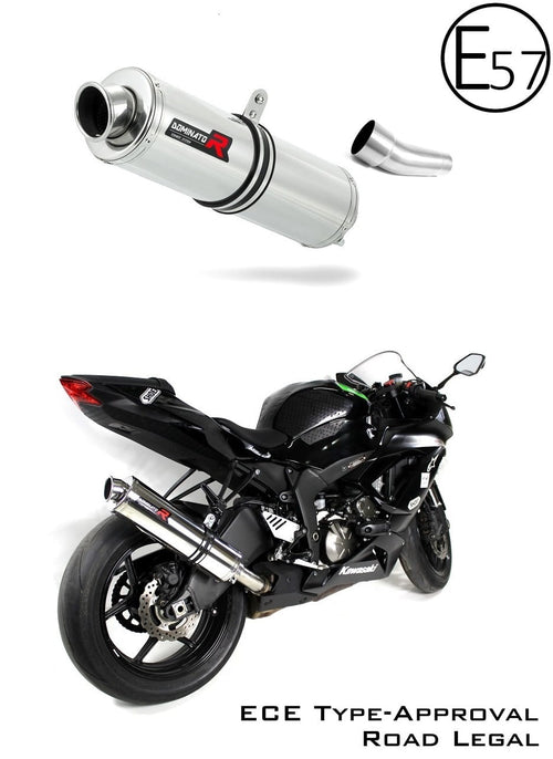 Kawasaki ZX6R 636 2009 - 2020 EU Approved Exhaust Silencer ST