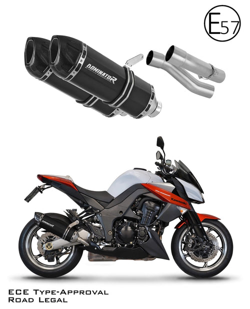 Kawasaki Z1000 2010 - 2013 EU Approved Exhaust Silencer HP1 BLACK