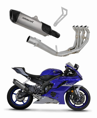 Yamaha YZF R6 2017 - 2023 Full Titanium Exhaust System Silencer HP6 + db killer