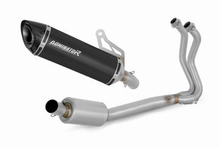 Kawasaki Z400 2018-2023 Full Exhaust System Collector Silencer HP8 BLACK + dB killer