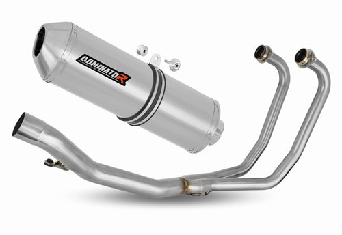 Suzuki GS 500E 1989 - 2009 Full Exhaust System Collector Silencer OVR + dB killer
