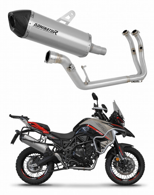 Benelli TRK 702 / TRK 702X 2023 - 2024 Full Exhaust System Collector Silencer Titanium HP7 + dB killer