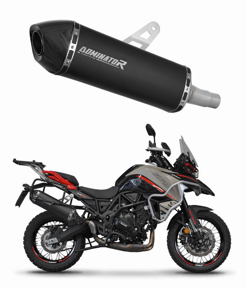 Benelli TRK 702 / TRK 702X 2023 - 2024 Exhaust Silencer Muffler HP7 BLACK + dB killer
