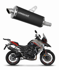 Benelli TRK 702 / TRK 702X 2023 - 2024 Exhaust Silencer Muffler P7 BLACK + dB killer 20 m.