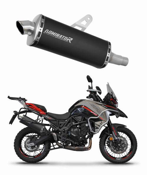 Benelli TRK 702 / TRK 702X 2023 - 2024 Exhaust Silencer Muffler P7 BLACK + dB killer