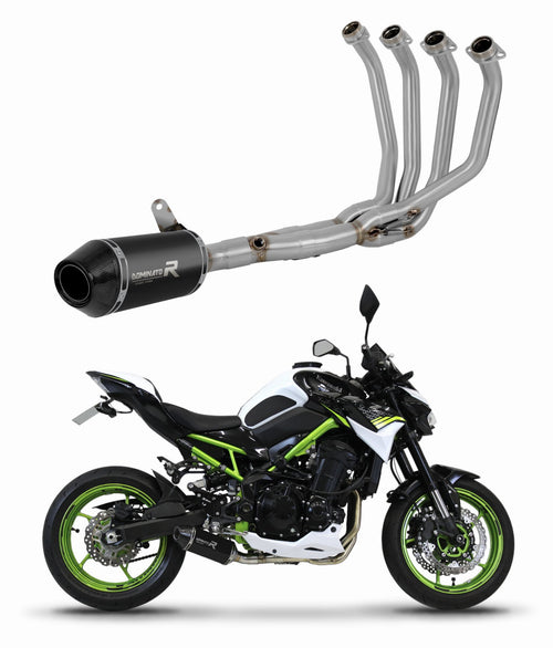Kawasaki Z 900 A2 2020 - 2024 Low Level Full Exhaust System Collector Silencer HP3 BLACK + dB killer