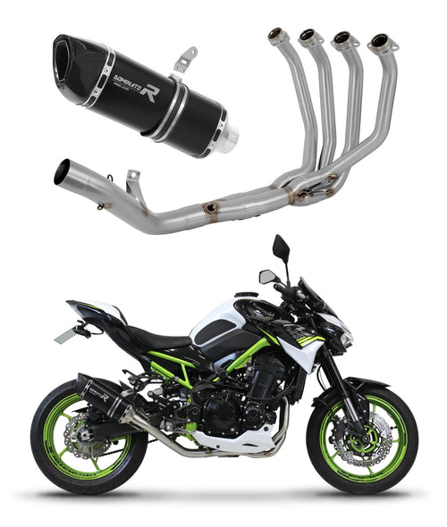 Kawasaki Z 900 A2 2020 - 2024 Full Exhaust System Collector Silencer HP6 BLACK + dB killer