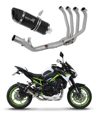 Kawasaki Z 900 A2 2017 - 2019 Full Exhaust System Collector Silencer HP6 BLACK + dB killer 20 m.