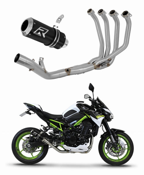 Kawasaki Z 900 A2 2017 - 2019 Full Exhaust System Collector Silencer GP BLACK + dB killer