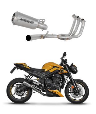 Triumph STREET TRIPLE 765 S / R / RS 2023 - 2024 Full Exhaust System Collector Silencer GPS + dB killer