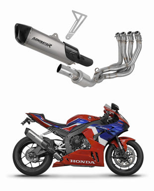Honda CBR 1000RR-R Fireblade / SP 2020 - 2024 EX Full Exhaust System Collector Silencer Titanium HP6 + dB killer