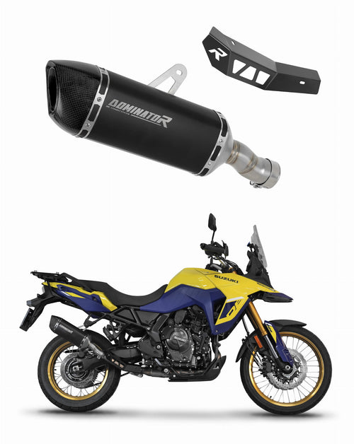Suzuki V-Strom 800 SE / DE 2023 - 2024 Exhaust Silencer Muffler HP6 BLACK + dB killer