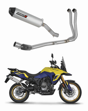 Suzuki V-Strom 800 SE / DE 2023 - 2024 Full Exhaust System Collector Silencer MX2 + dB killer