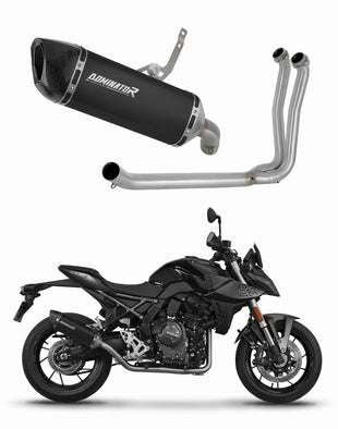 Suzuki GSX-8S / 8R 2022 - 2024 Full Exhaust System Collector Silencer HP6 BLACK + dB killer