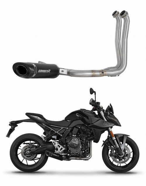 Suzuki GSX-8S / 8R 2022 - 2024 Full Exhaust System Collector Silencer HP8 BLACK + dB killer