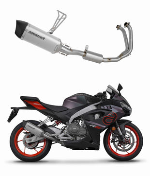 Aprilia RS 457 2024 Full Exhaust System Collector Silencer Titanium HP6 + dB killer
