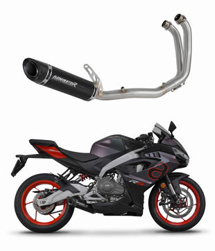 Aprilia RS 457 2024 Full Exhaust System Collector Silencer HP8 BLACK + dB killer