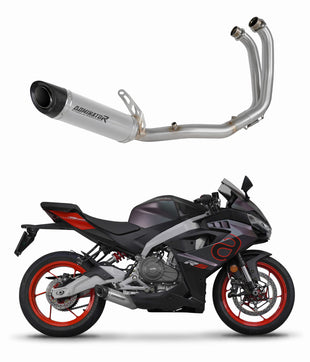 Aprilia RS 457 2024 Full Exhaust System Collector Silencer Titanium HP8 + dB killer