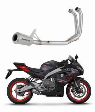 Aprilia RS 457 2024 Full Exhaust System Collector Silencer GPS + dB killer
