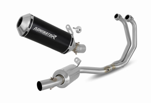 Yamaha MT-03 2020 - 2023 Full Exhaust System Collector Silencer OV G2 BLACK + dB killer medium