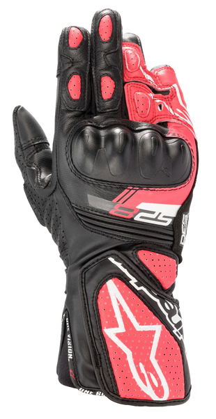 Women Stella SP-8 V3 Gloves - Black White Diva Pink