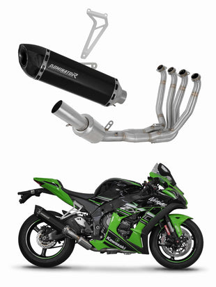 Kawasaki ZX10R 2016 - 2020 Full Exhaust System Collector Silencer HP5 BLACK + dB killer