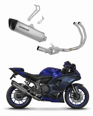 Yamaha YZF R7 2021 - 2024 RACE Full Exhaust System Collector Silencer Titanium HP6 + dB killer