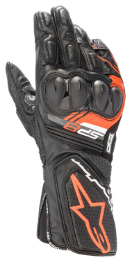 SP-8 V3 Gloves -  Black Red Fluo