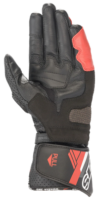 SP-8 V3 Gloves -  Black White Bright Red
