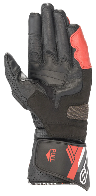 SP-8 V3 Gloves -  Black White Bright Red
