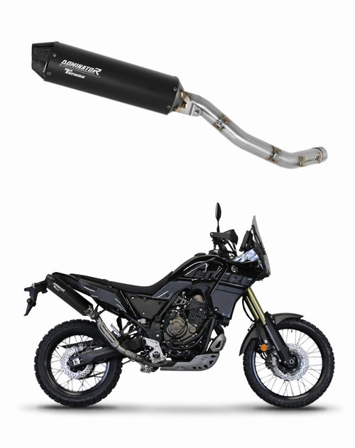 Yamaha Tenere 700 2019 - 2020 Exhaust Silencer Muffler MX2 BLACK + dB killer medium