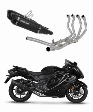 Suzuki GSX 1300 R Hayabusa 2021 - 2024 Full Exhaust System Collector Silencer HP6 BLACK